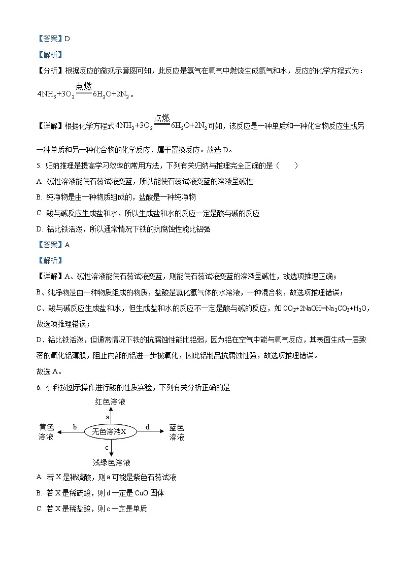 浙江省杭州市弘益中学2023-2024学年九年级上学期10月月考科学试题（解析版）第3页