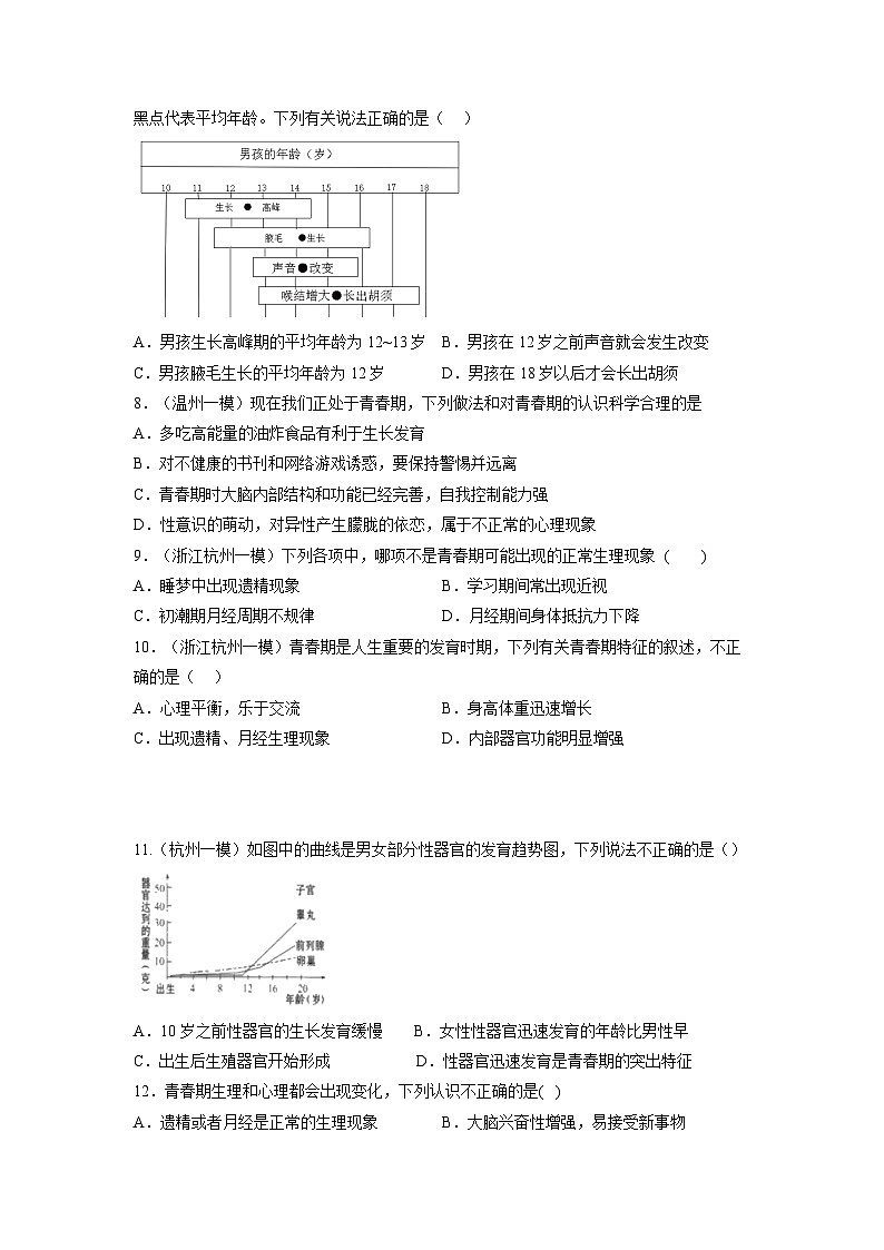 【浙教版】七下科学  1.2走向成熟（课件+同步练习）02