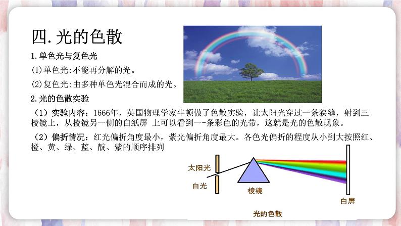 【浙教版】七下科学  2.4光和颜色（课件+同步练习）07