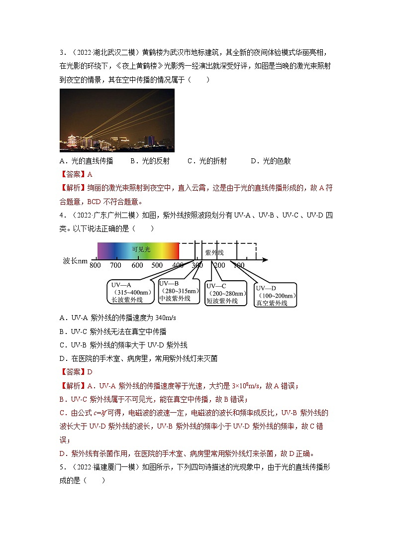 【浙教版】七下科学  2.4光和颜色（课件+同步练习）02