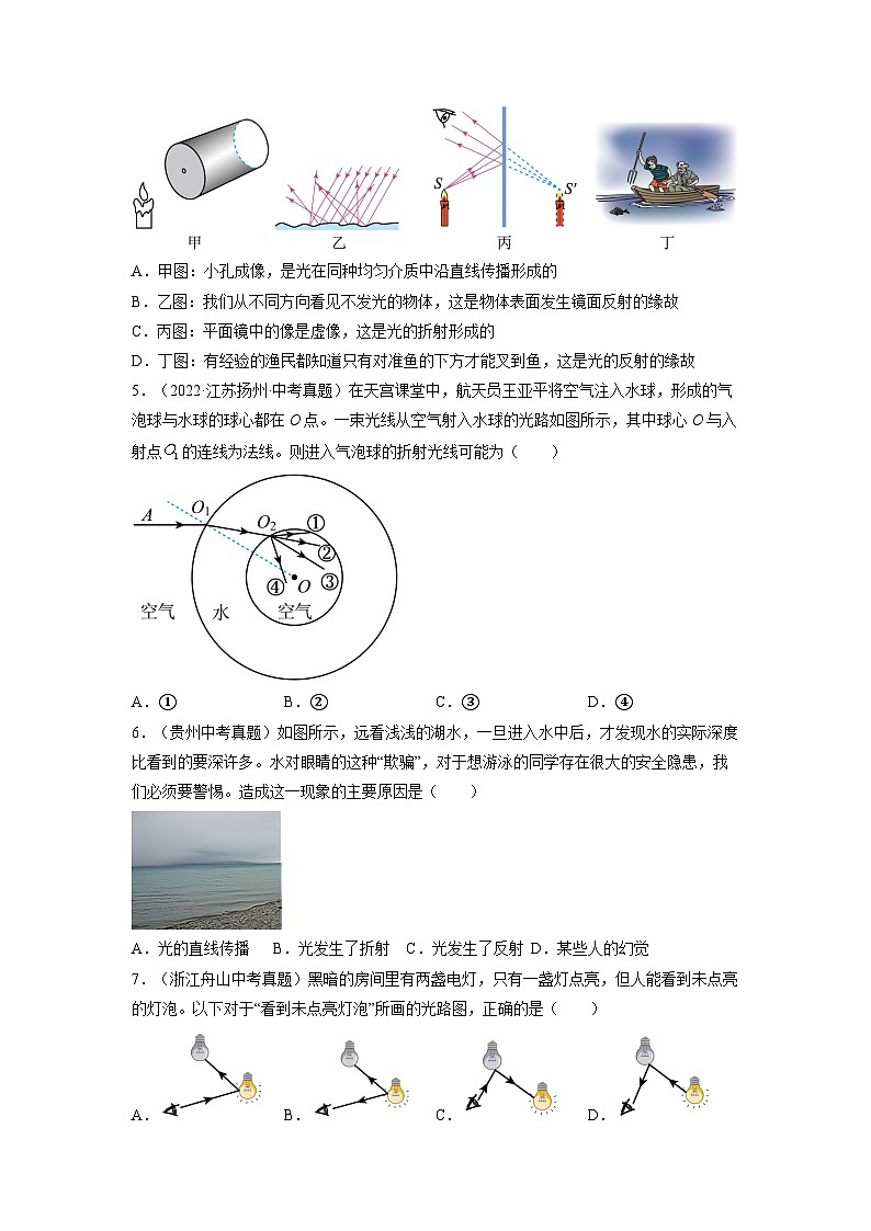 【浙教版】七下科学  2.5光的反射与折射（课件+同步练习）02