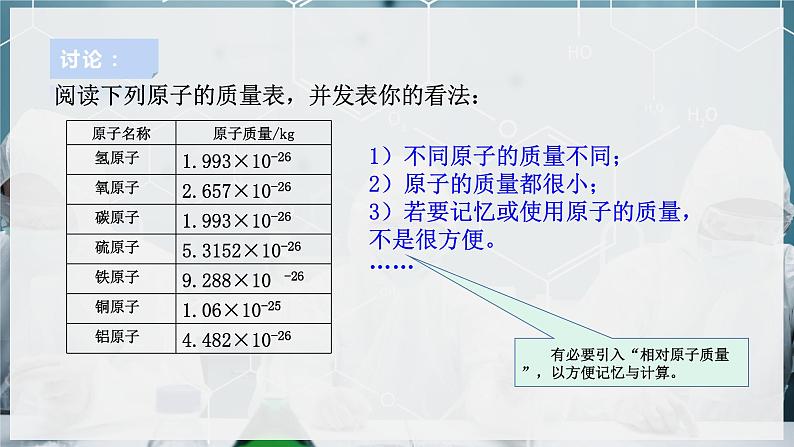 【浙教版】八下科学  2.7元素符号表示的量 第1课时（课件+教案+导学案+视频素材）04