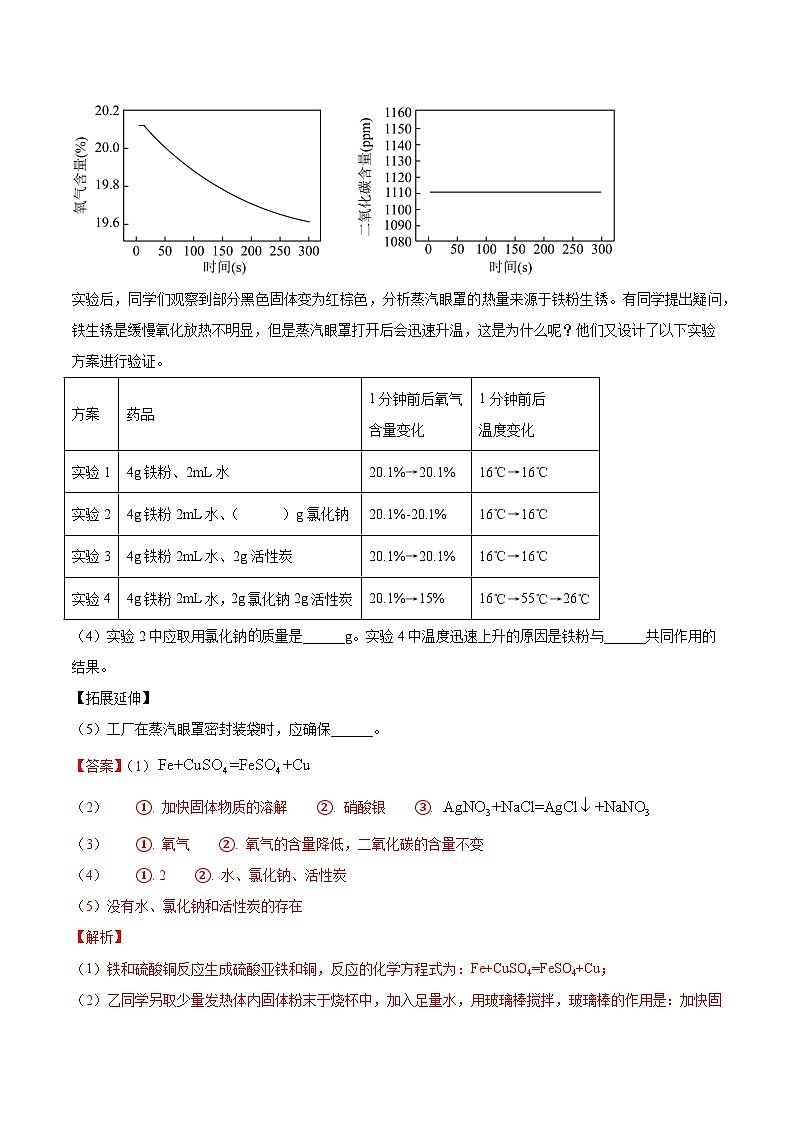 专题15 科学探究  -5年（2019-2023）中考1年模拟化学分项汇编（新疆专用）（解析版）第2页