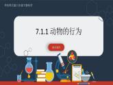 【华师大版】八下科学  7.1.1动物的行为（课件+教案+导学案）