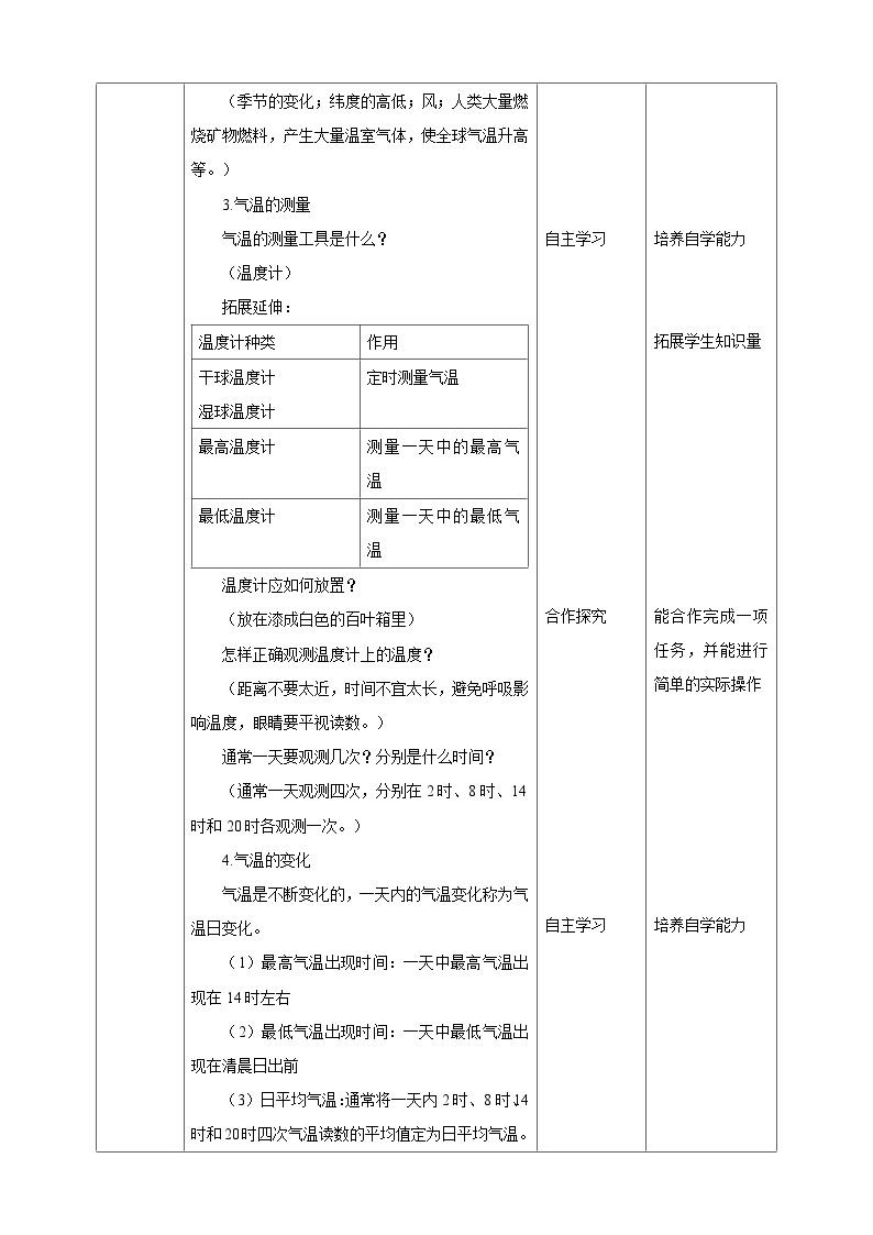 【华师大版】八下科学  8.2气温、湿度和降水（课件+教案+导学案）02