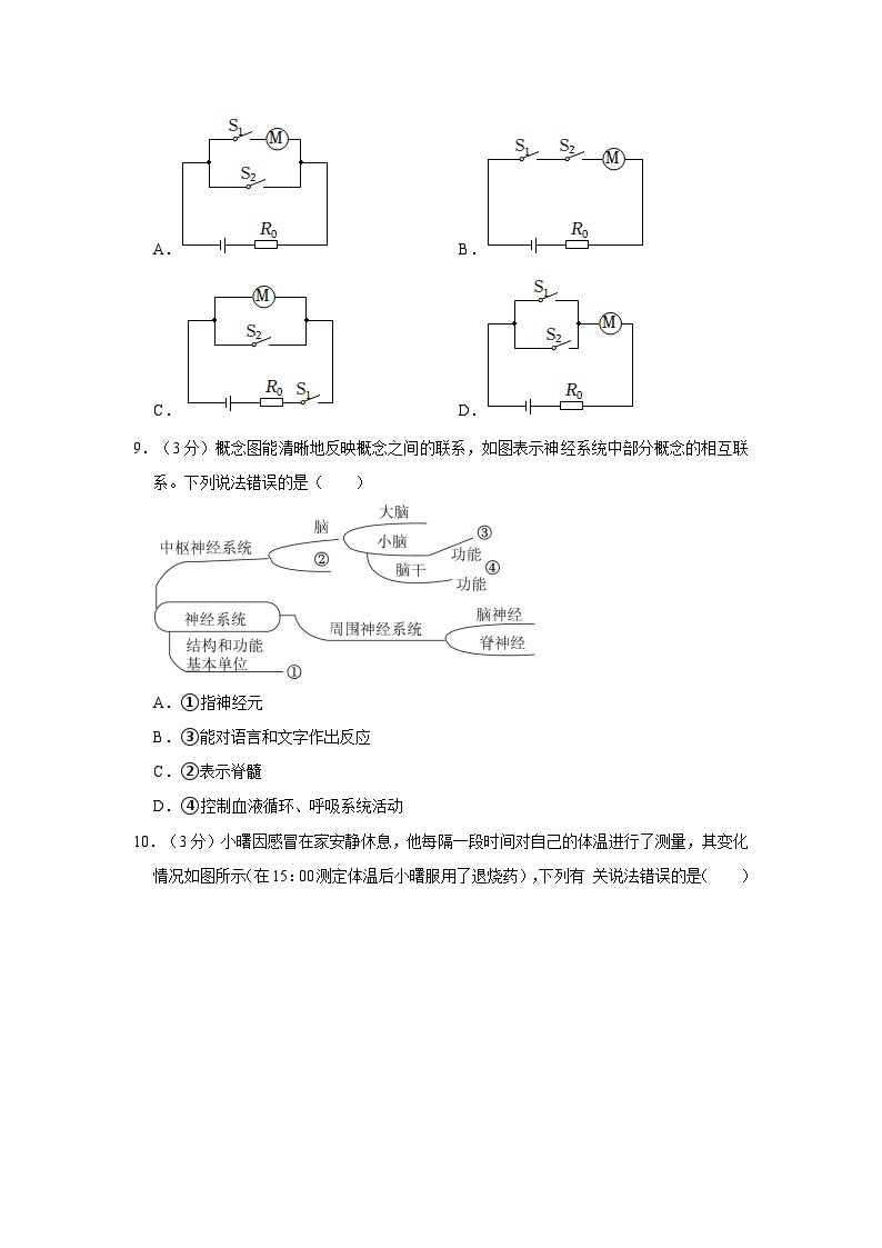 浙江省杭州市锦绣育才教育集团2023-2024学年八年级上学期期末科学试卷03