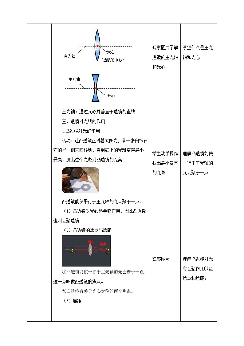 浙教版科学七下2.6透镜和视教学设计03