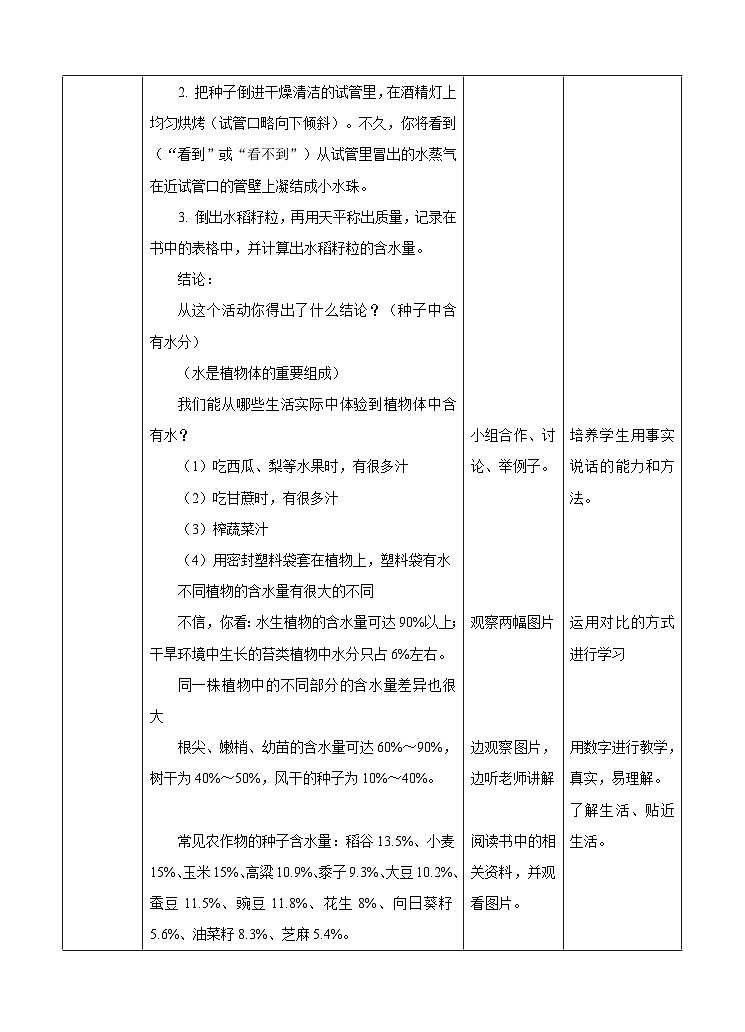 新华师七年级科学下册第1章 1 地球上的水（第2课时）（教案）02