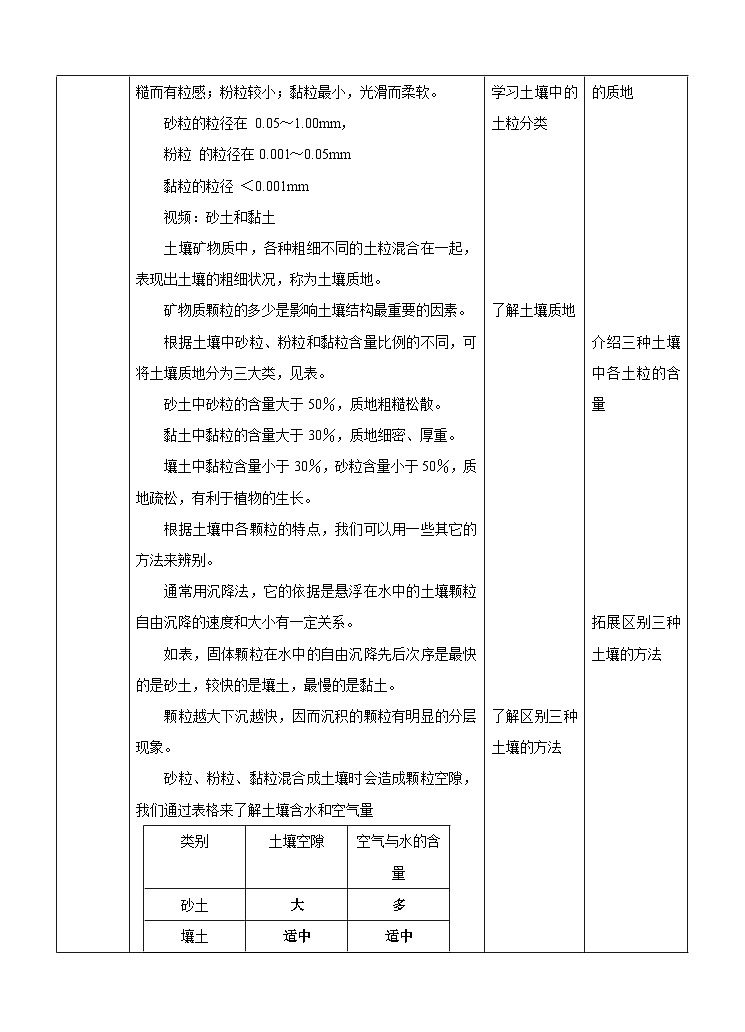 新华师七年级科学下册第四章第一节土壤的组成和性状第二课时（教案）第2页