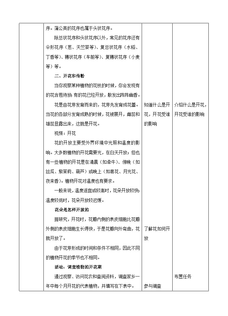 新华师七年级科学下册第七章第一节绿色开花植物的有性生殖和发育第二课时 （教案）02