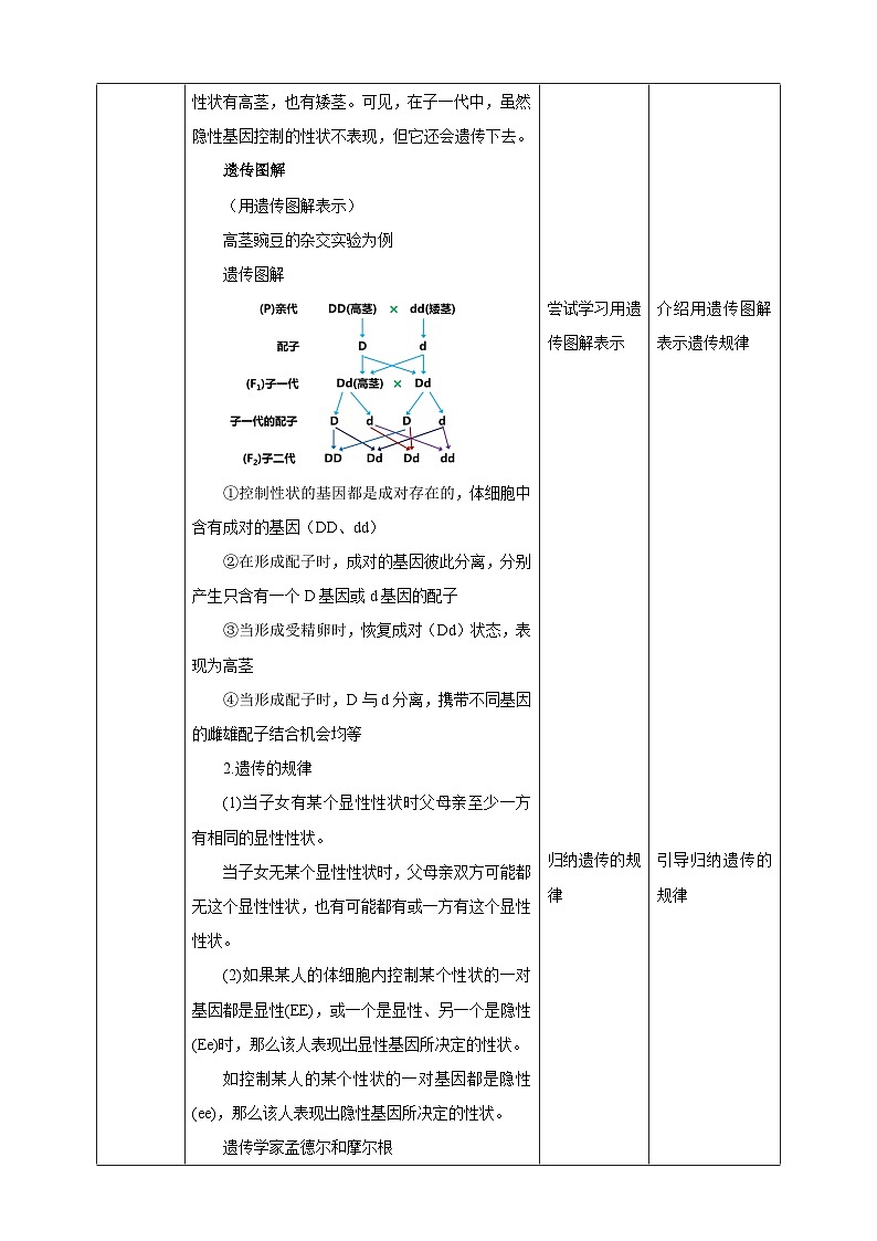华师大九年级科学下册第5章第1节生物的遗传 第2课时 教案03