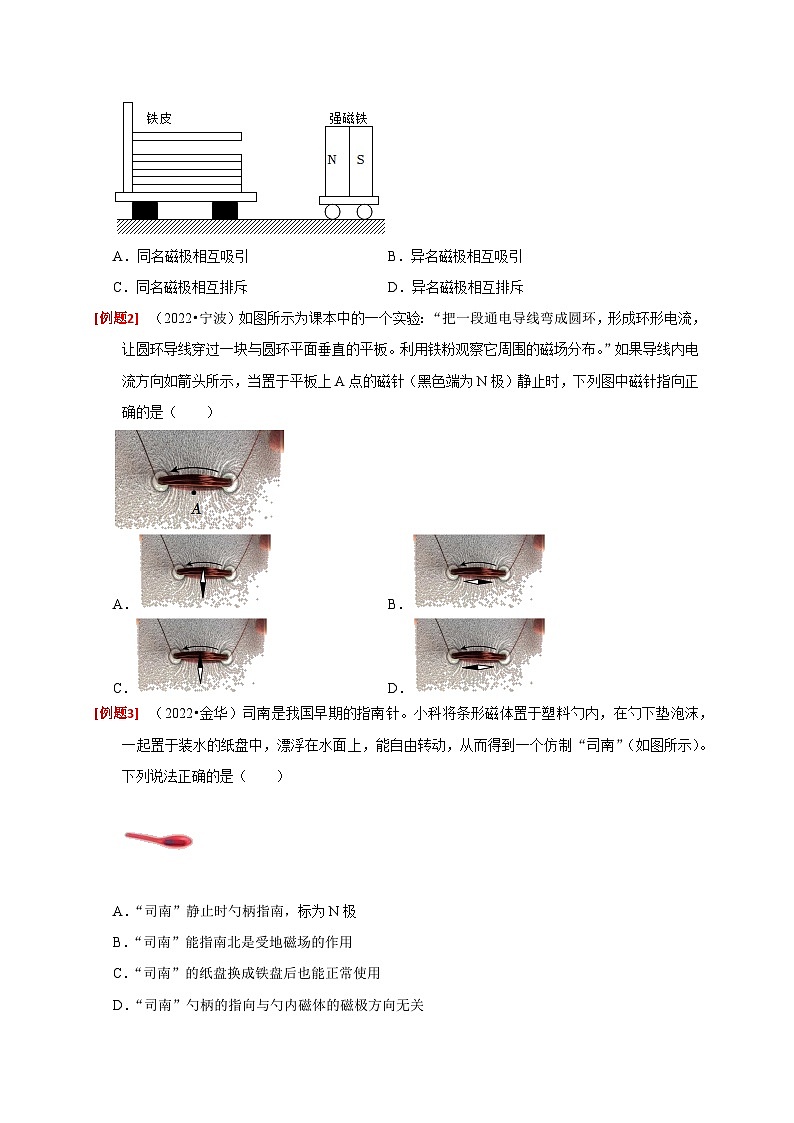 1.1 指南针为什么能指方向-2023-2024学年八年级科学下册同步精品讲与练（浙教版）03