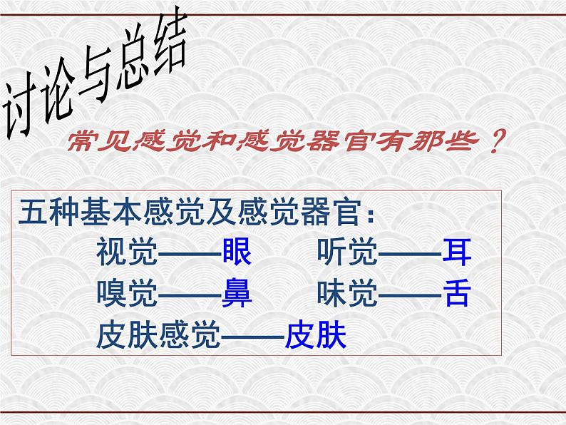 浙教版科学七年级下册 2.1 感觉世界 课件第7页