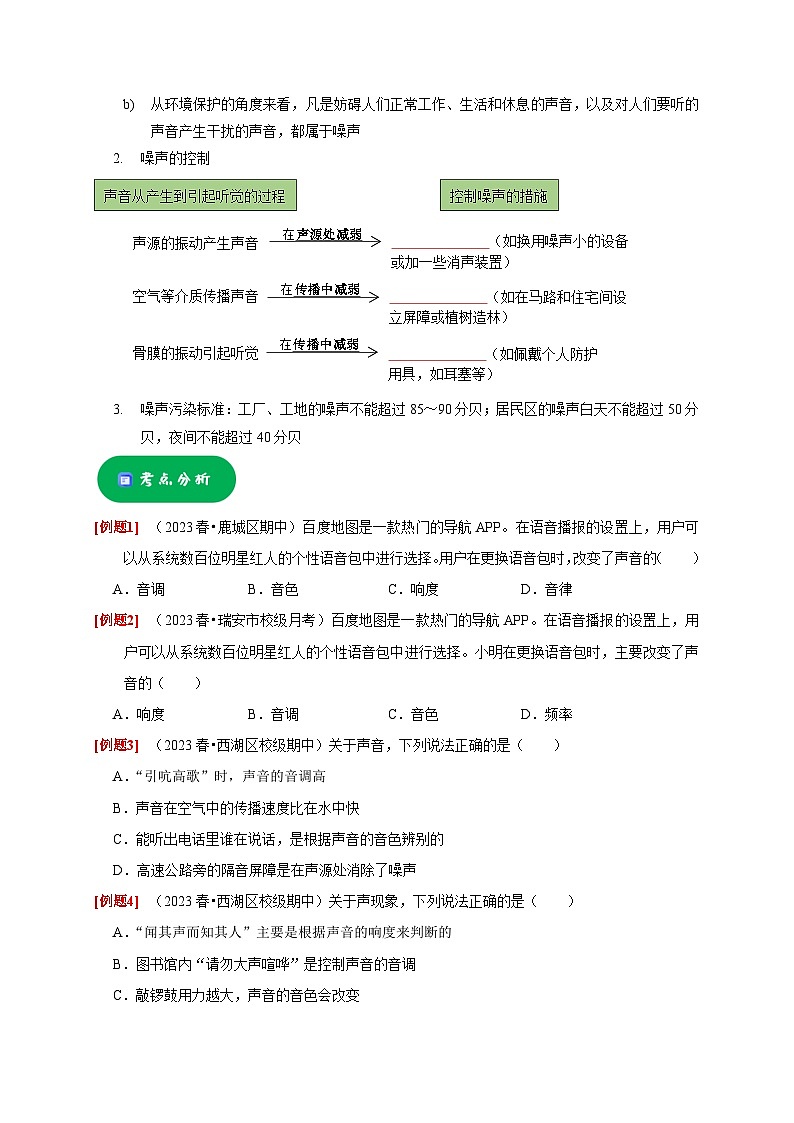 2.3 耳和听觉（原卷版）第3页