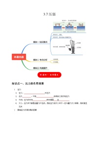 初中科学浙教版七年级下册第7节 压强精品同步测试题