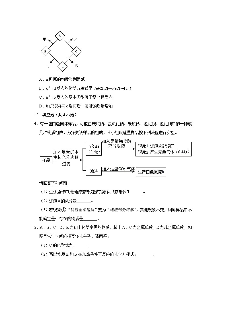 精练12 物质的推断（原卷版）第2页