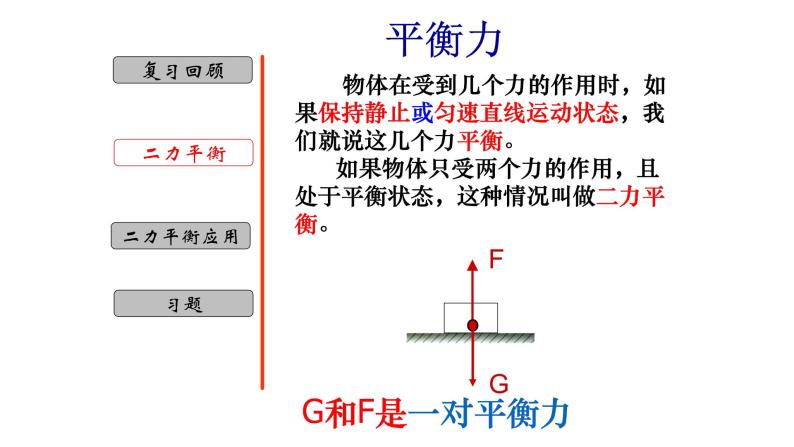 3.5 二力平衡-七年级科学下册知识点讲解与规律总结（浙教版）(PPT)06