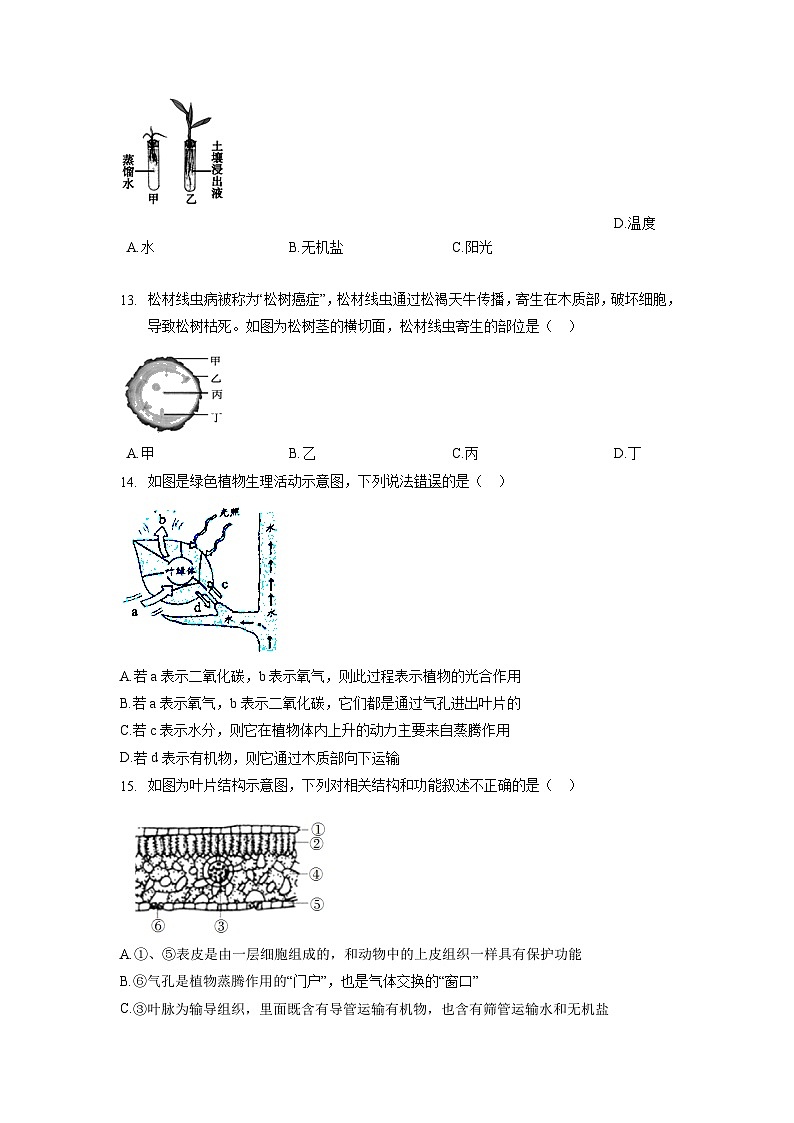 第四单元复习练习 浙教版八年级下册科学第3页