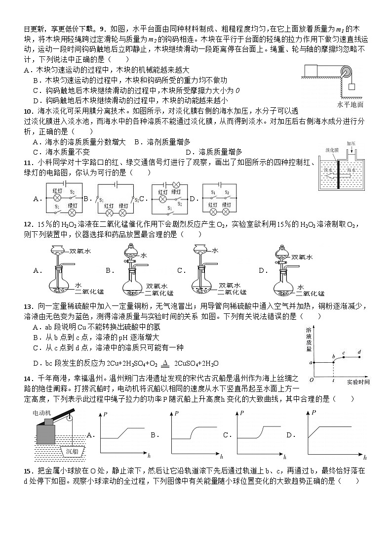 2024年浙江省科学中考模拟卷1第2页