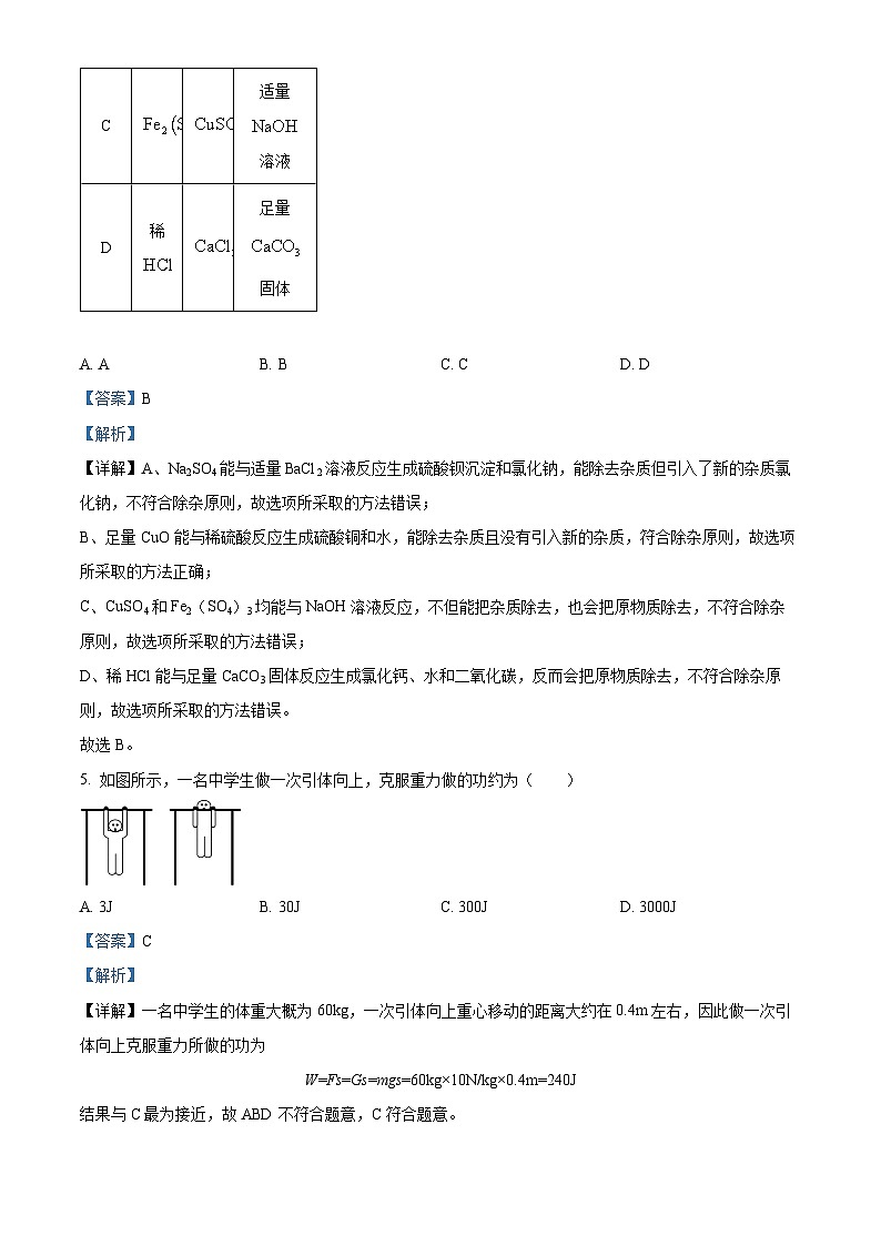 82，浙江省杭州市养正学校2023-2024学年九年级上学期10月月考科学试题03