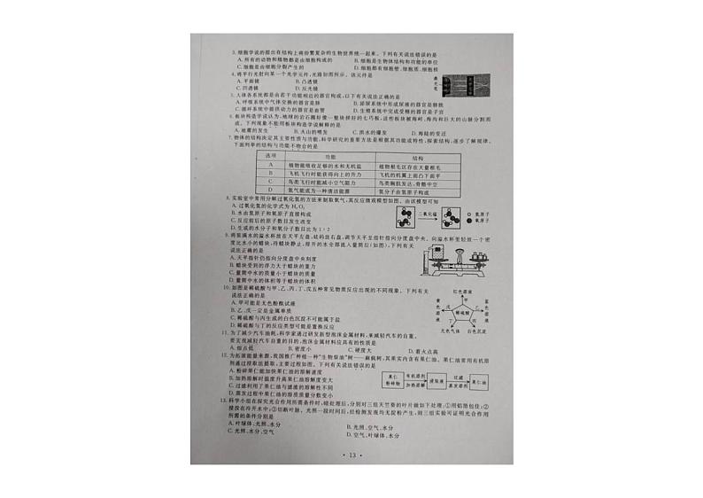 2023嘉兴舟山中考科学卷（含答案）第2页
