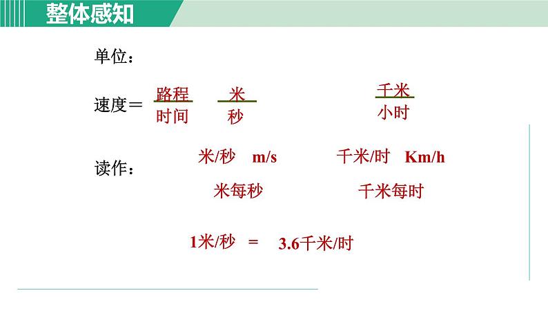 浙教版七年级科学下册课件 3.1 机械运动 第2课时第6页