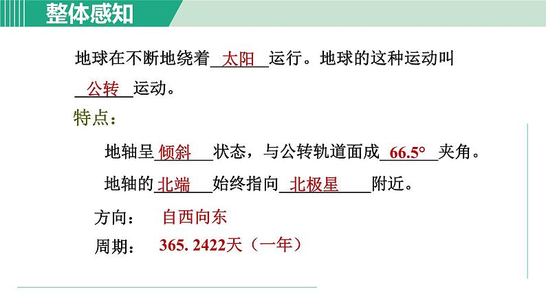 浙教版七年级科学下册课件 4.3 地球的绕日运动第6页