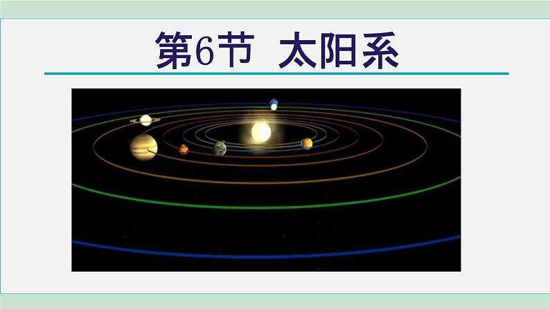 浙教版七年级科学下册课件 4.6 太阳系01