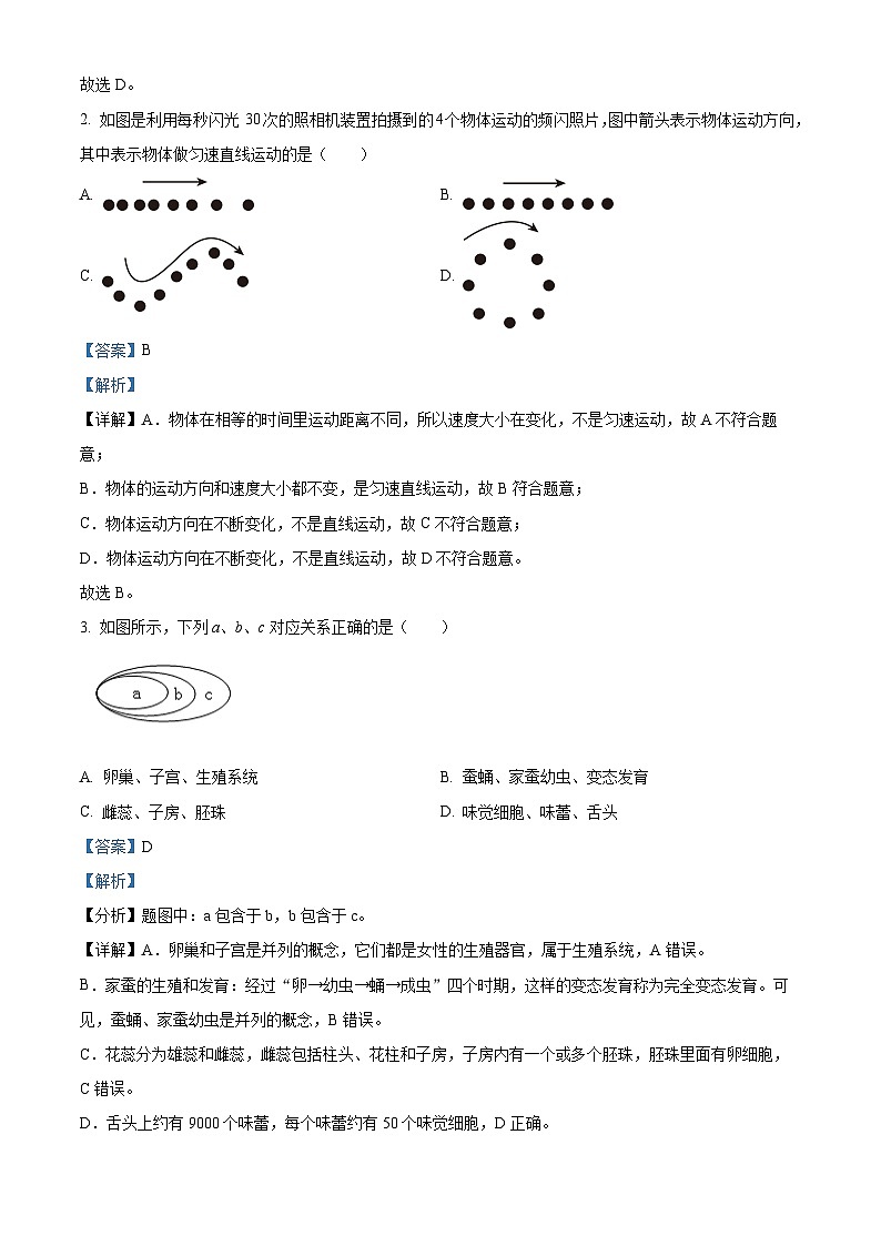 浙江省杭州市十三中教育集团2023-2024学年七年级下学期期中科学试题02