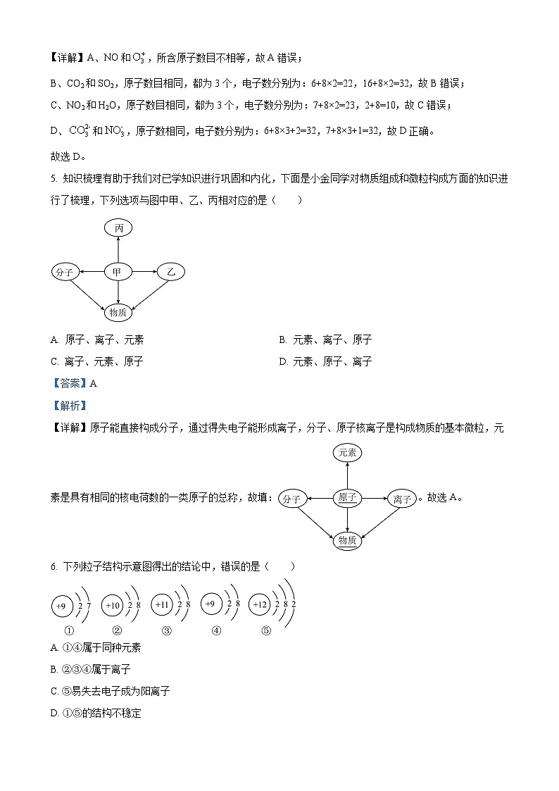 浙江省杭州市公益中学2023-2024学年八年级下学期期中科学试题（原卷版+解析版）03