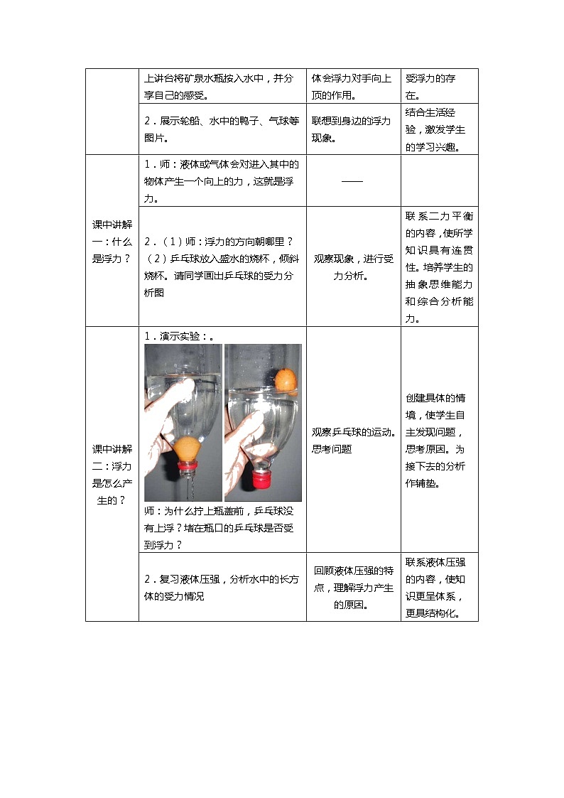 1.3 水的浮力教案—浙教版科学八年级上册02