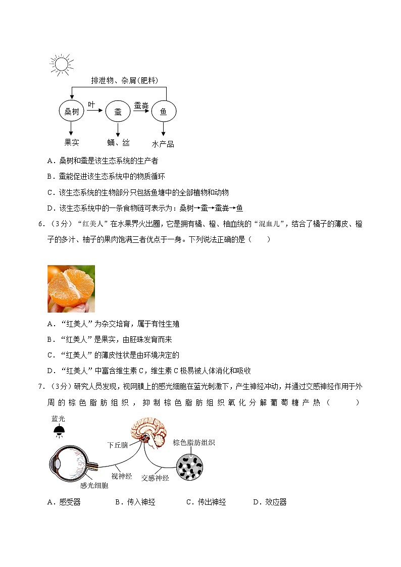2024年浙江省宁波市海曙外国语等六校中考科学模拟试卷（三）02