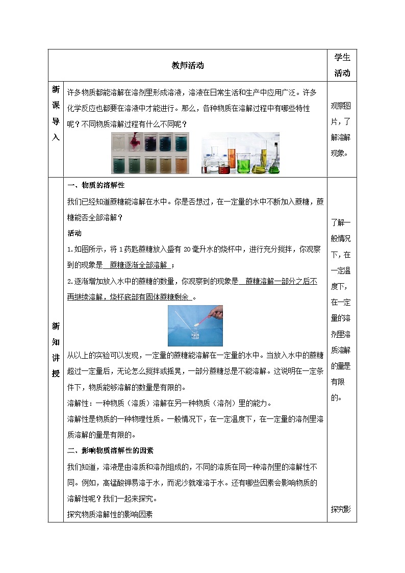 【浙教版】八上科学  1.5 物质的溶解（第1课时）（课件+教案+导学案+同步练习）02