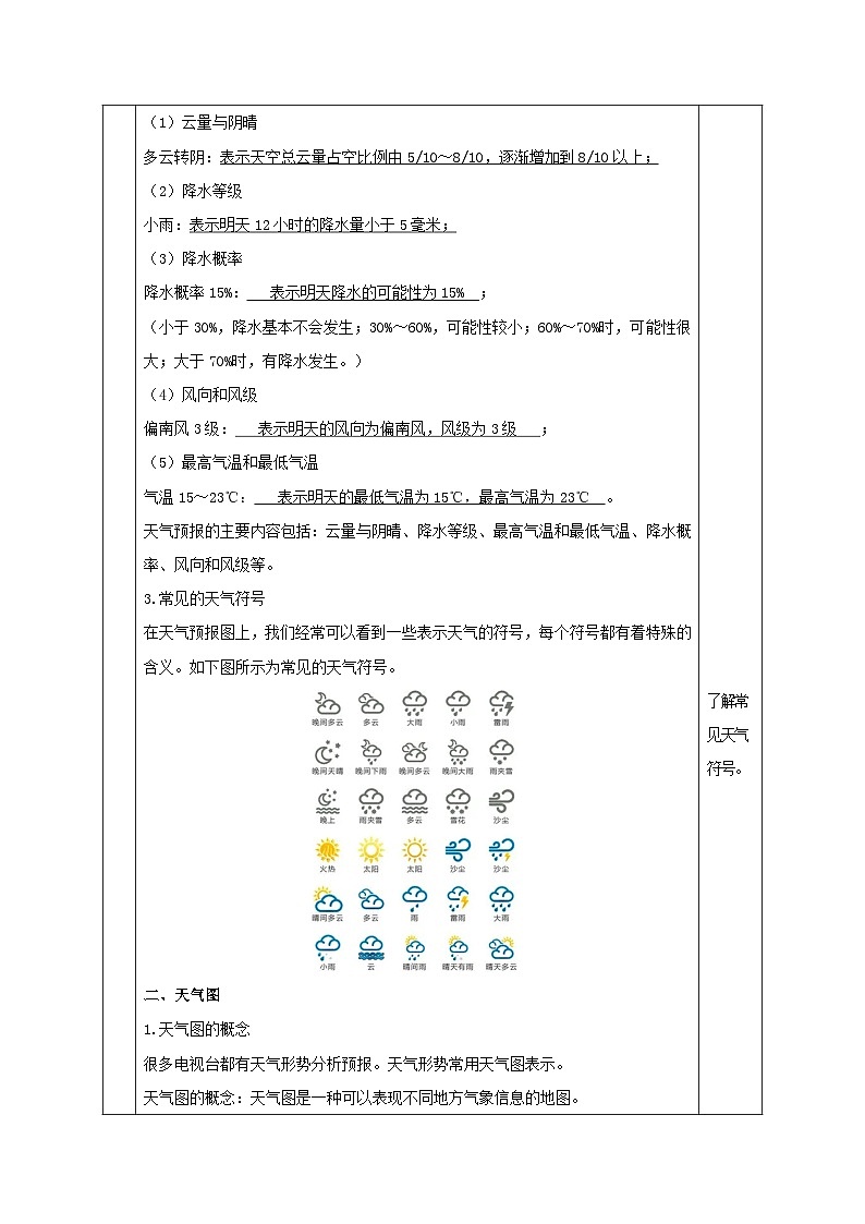【浙教版】八上科学  2.5 天气预报（课件+教案+导学案+同步练习）03