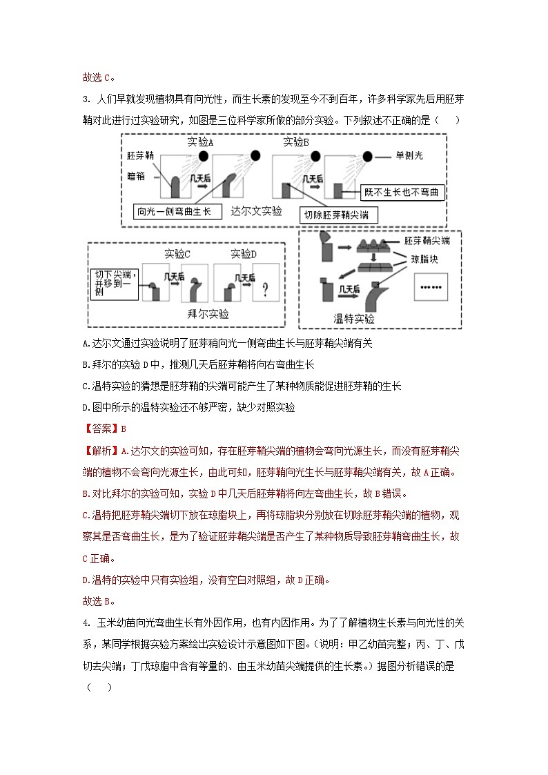【浙教版】八上科学  3.1 植物生命活动的调节（第2课时）（课件+教案+导学案+同步练习）02