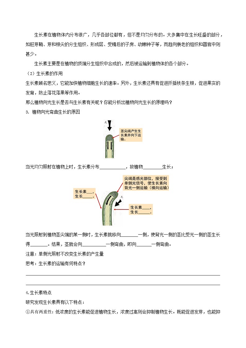 【浙教版】八上科学  3.1 植物生命活动的调节（第2课时）（课件+教案+导学案+同步练习）03