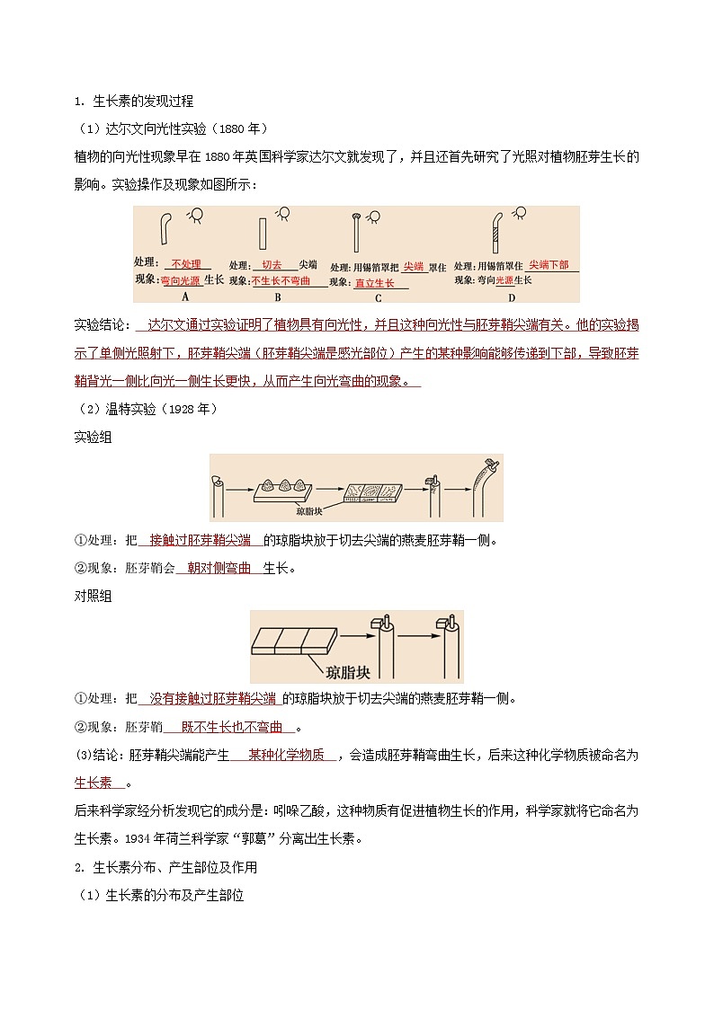 【浙教版】八上科学  3.1 植物生命活动的调节（第2课时）（课件+教案+导学案+同步练习）02