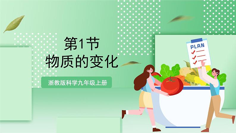 【新课标】浙教版科学九上第1节《物质的变化》课件+练习01