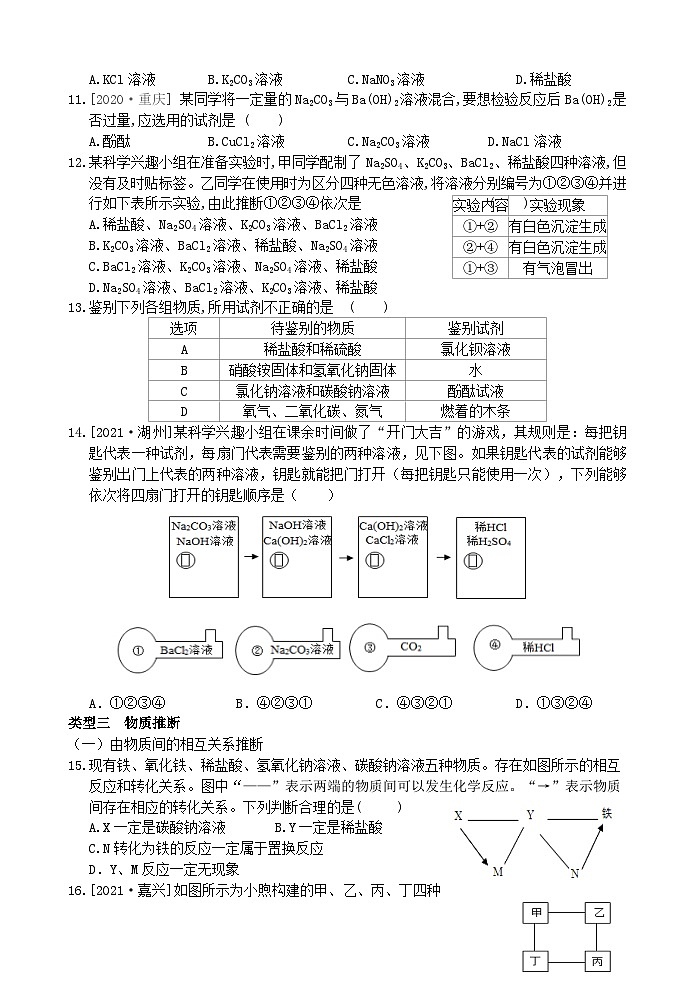 【全册阶段测试】浙教版科学九上 阶段训练02