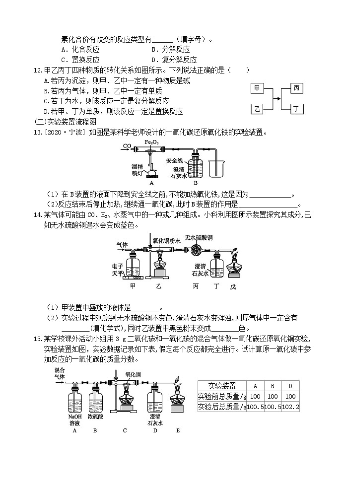 【全册阶段测试】浙教版科学九上 阶段训练03