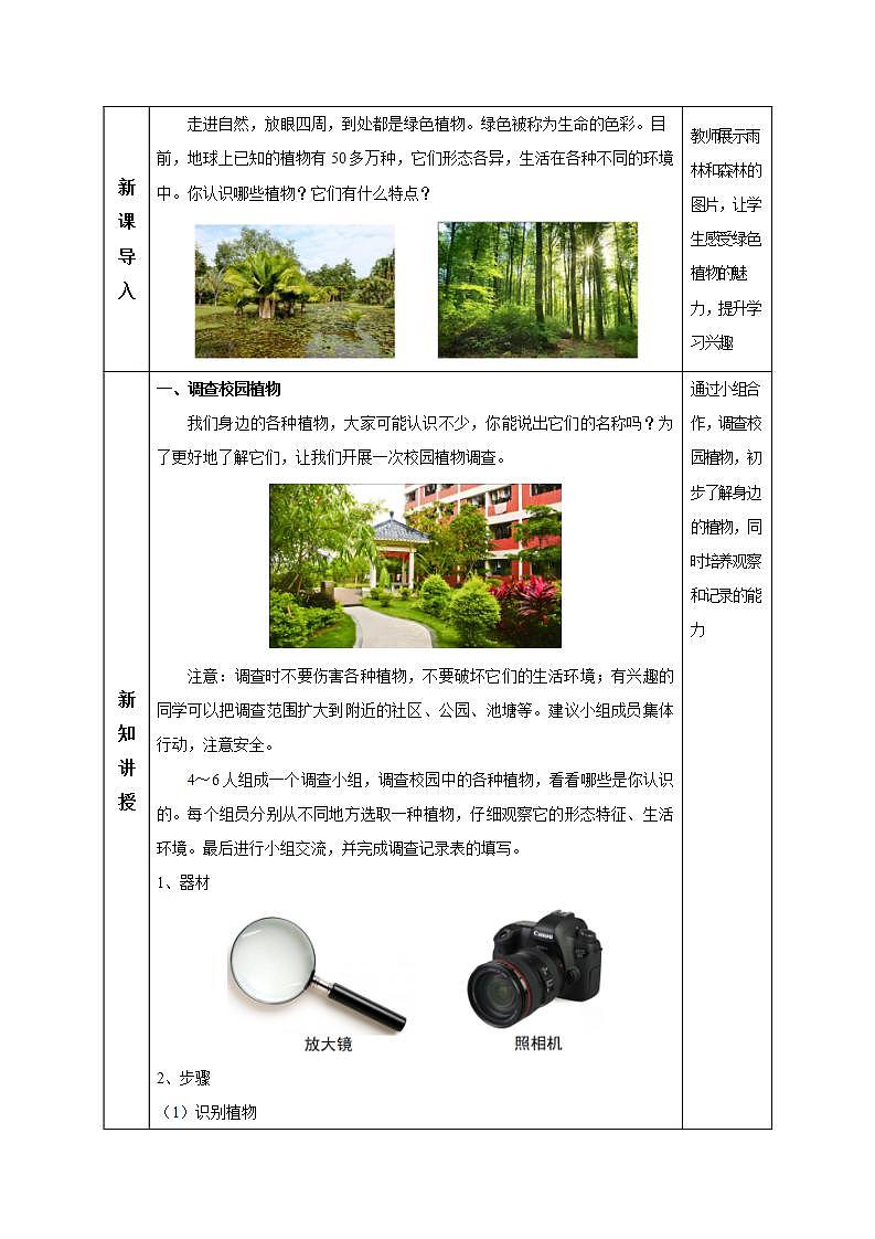 【核心素养】浙教版科学七年级上册 2.2 形形色色的植物（第1课时）（教学课件+同步教案+同步练习）02