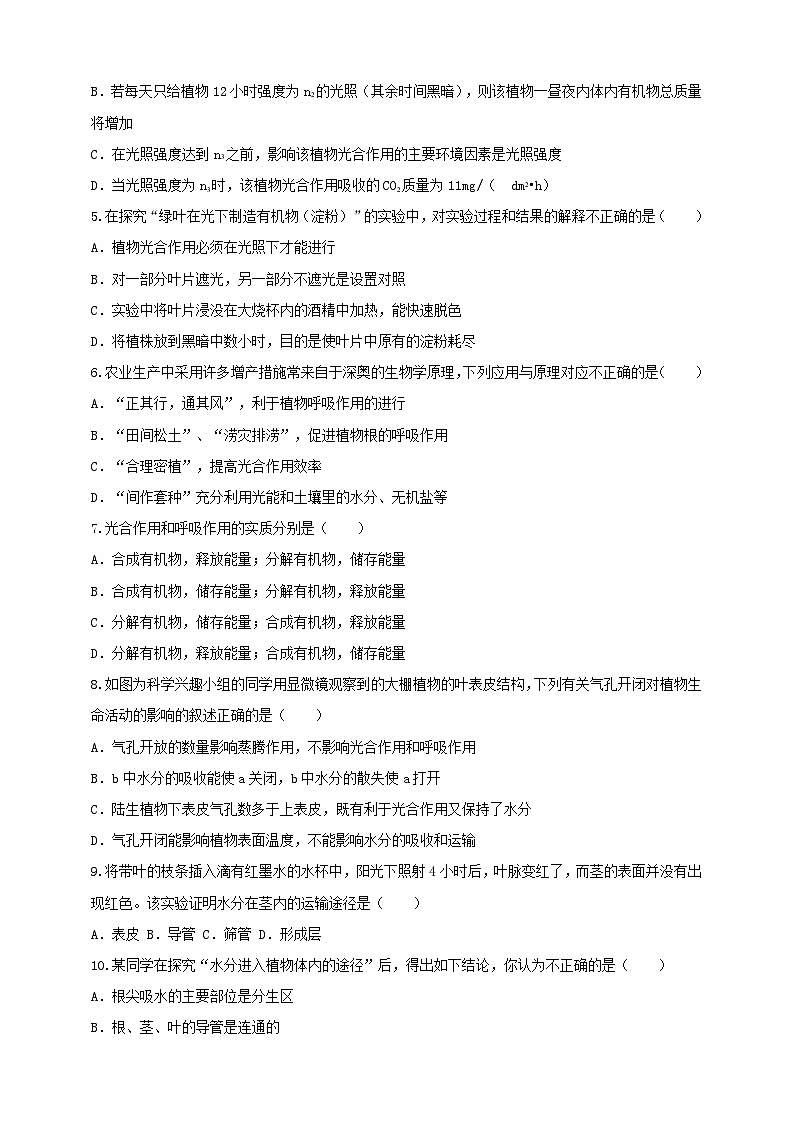 2024秋华师大版 初中科学 八年级上册第4单元综合卷A卷（含解析版）02