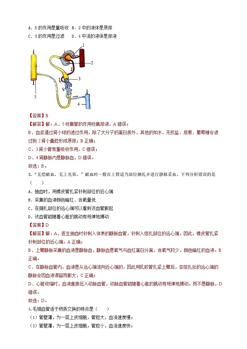 2024秋华师大版 初中科学 八年级上册5.3-5.5综合练习 B卷（含答案）02
