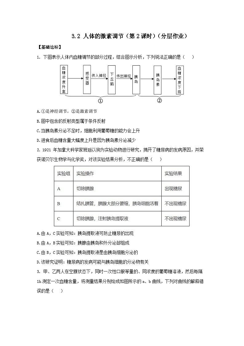 【核心素养】浙教版科学八年级上册 3.2 人体的激素调节（第2课时）（教学课件+教学设计+同步练习）01