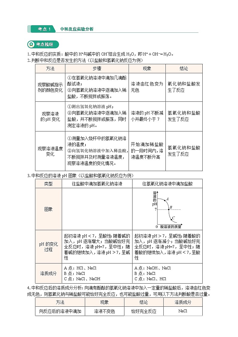 核心考点集训学案-九上科学第一章【学生版+教师版】02