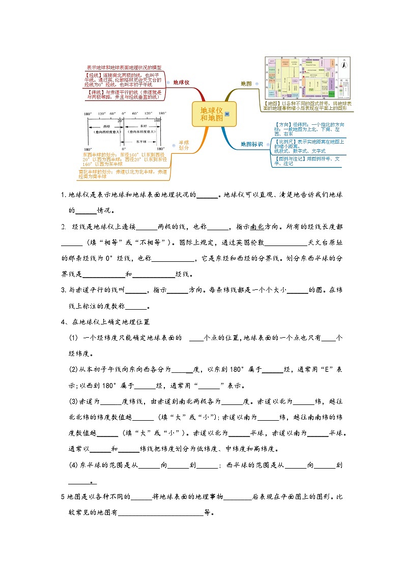 浙教版八年级科学上册讲练课堂第3章人类的家园—地球【速记清单】(原卷版+解析)02