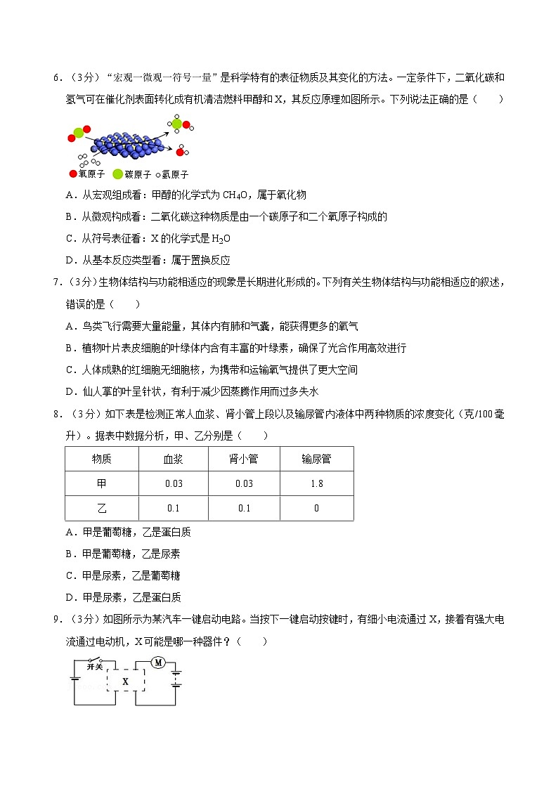 2024年浙江省杭州市绿城育华中学中考科学二模试卷第2页