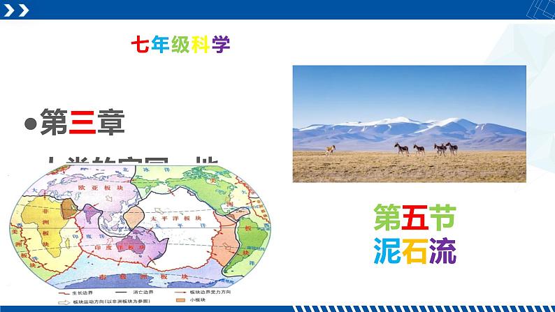 浙教版七年级科学上册同步精品课堂 3.5泥石流（课件）01