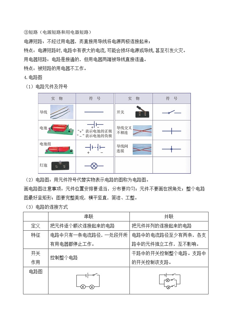 第4章 电路探秘（知识清单）-八年级科学上册同步高效课堂（浙教版）学案03