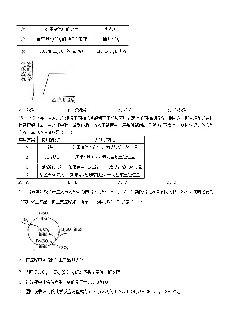 浙江省湖州市长兴县实验中学2024-2025学年九年级上学期月考科学试题(无答案)第3页